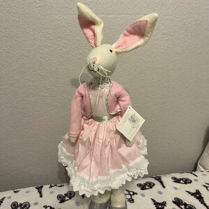Pottery Barn Kids Felted Wool Miss Bunny Rabbit Easter New